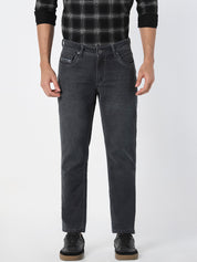 Men’s Charcoal Grey Straight Fit  Jeans