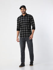 Men’s Charcoal Grey Straight Fit  Jeans