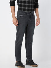 Men’s Charcoal Grey Straight Fit  Jeans