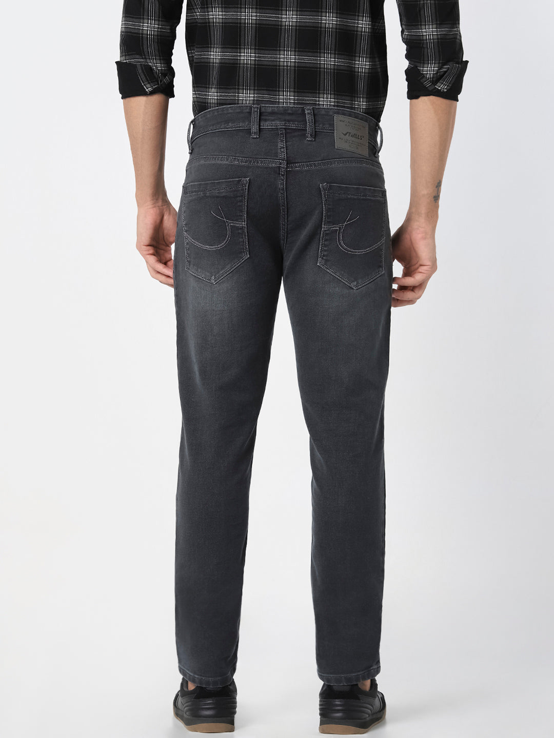 Men’s Charcoal Grey Straight Fit  Jeans