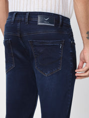 Mid Indigo Slim Straight Fit  Jeans