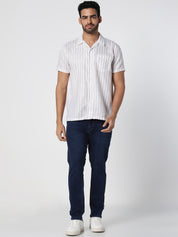 Mid Indigo Slim Straight Fit  Jeans