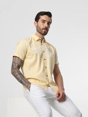 Mens Yellow Vacation Shirt