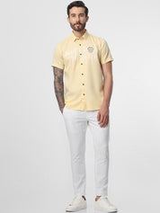 Mens Yellow Vacation Shirt