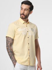 Mens Yellow Vacation Shirt