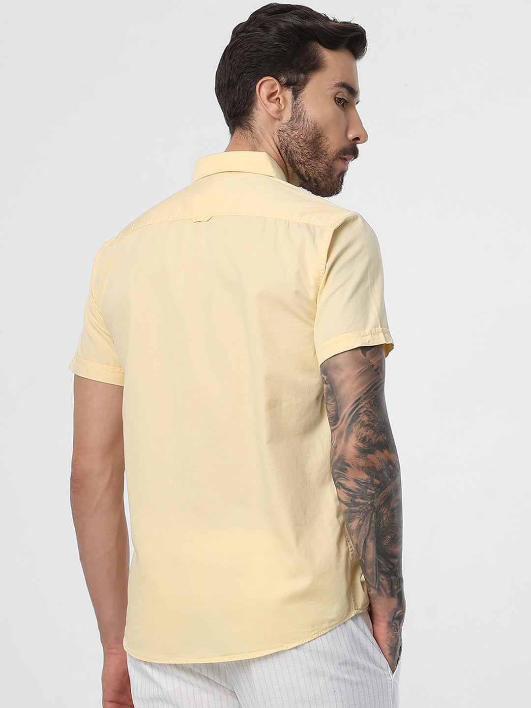 Mens Yellow Vacation Shirt