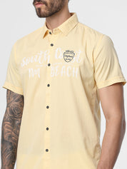Mens Yellow Vacation Shirt