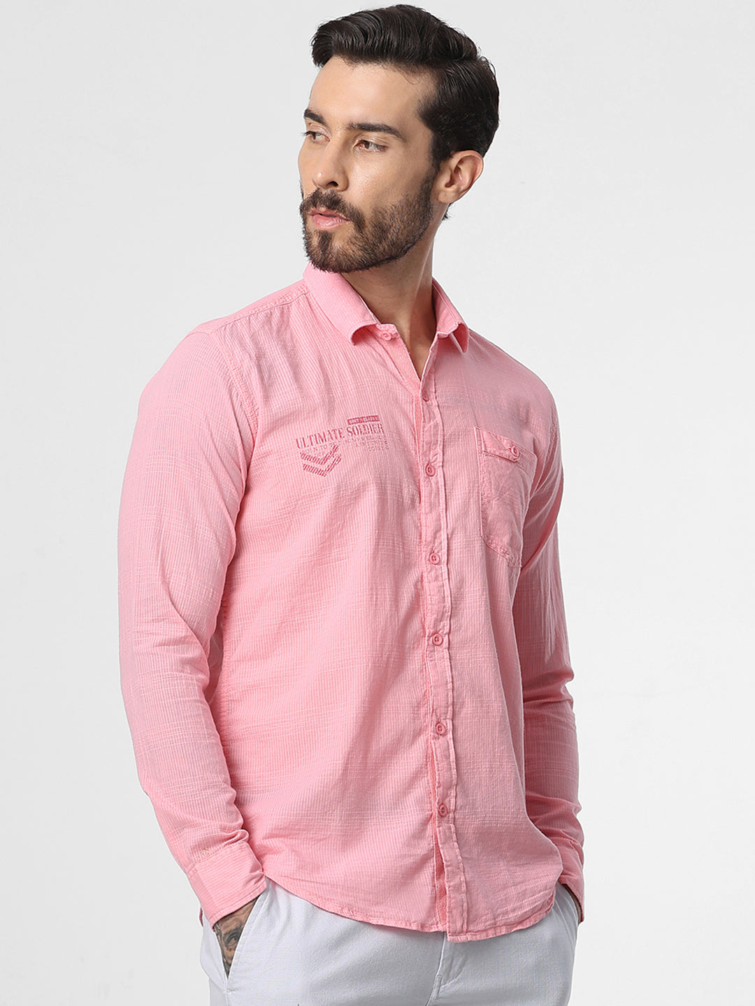 Light Pink Dobby Shirt
