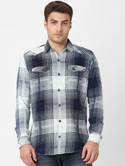 Mens Checked Washed Shirt