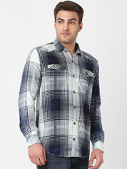 Mens Checked Washed Shirt
