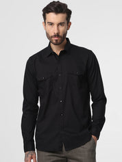 Mens Black Casual Shirt