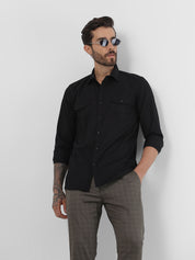 Mens Black Casual Shirt