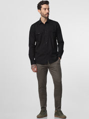 Mens Black Casual Shirt