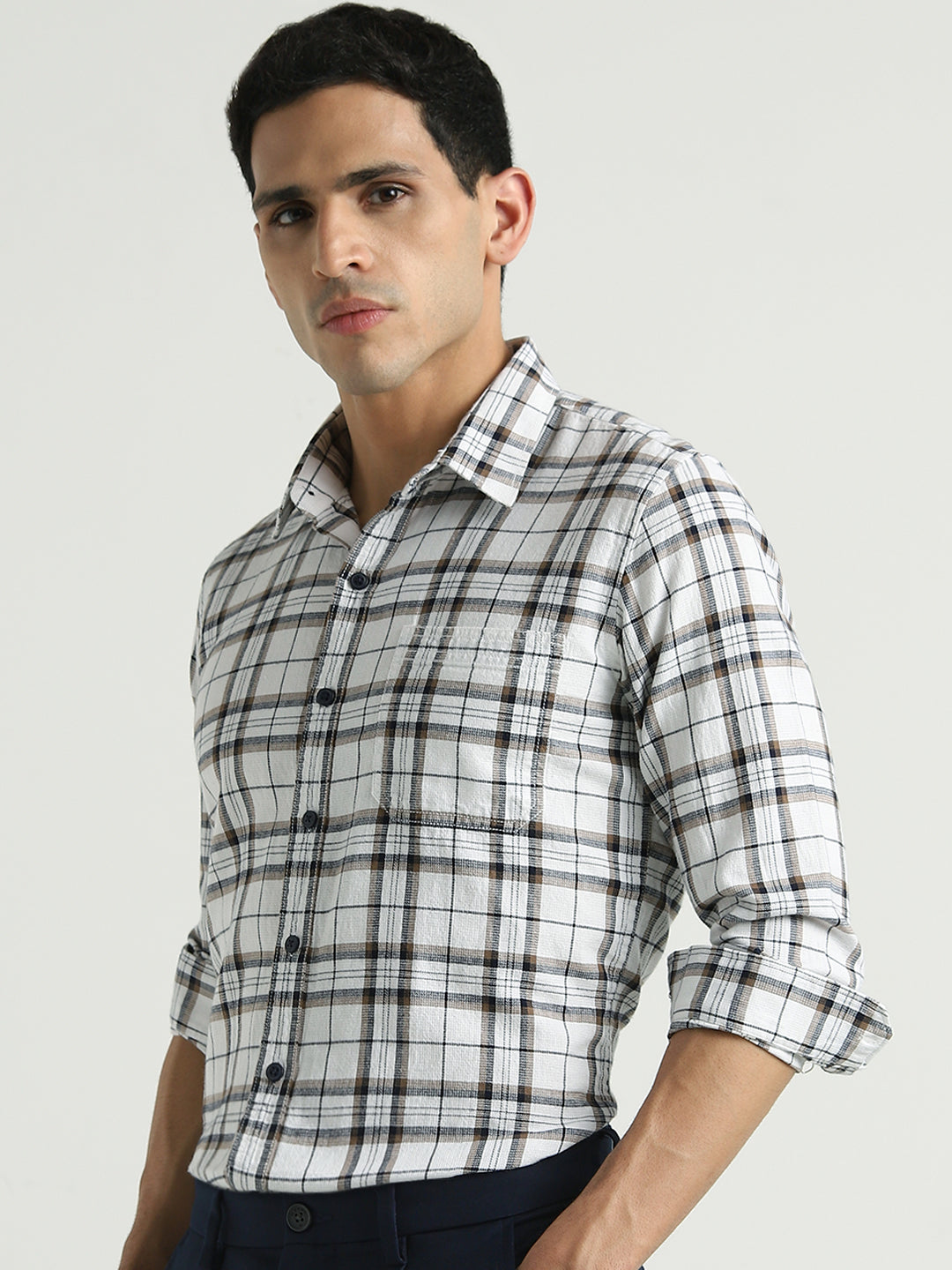 Mens Checked Casual Shirt
