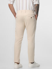 Mens Ankle Legth cream trouser