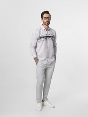 Light Grey Structured Trouser