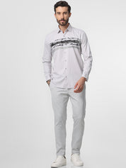 Light Grey Structured Trouser