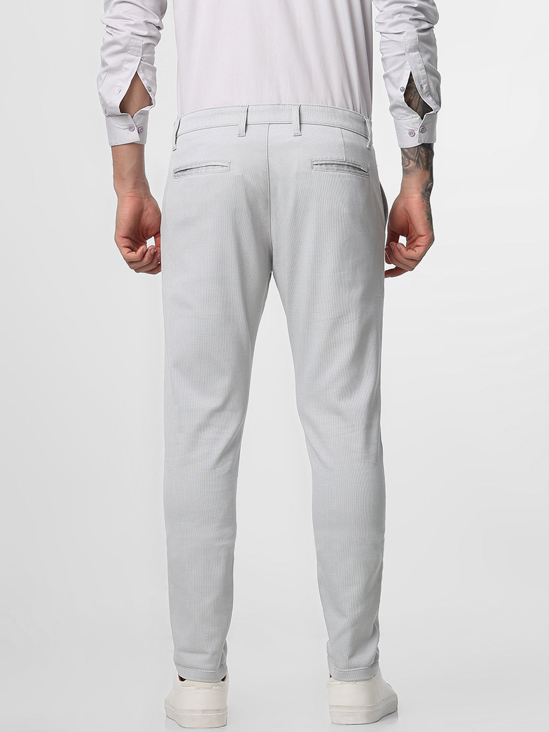 Light Grey Structured Trouser