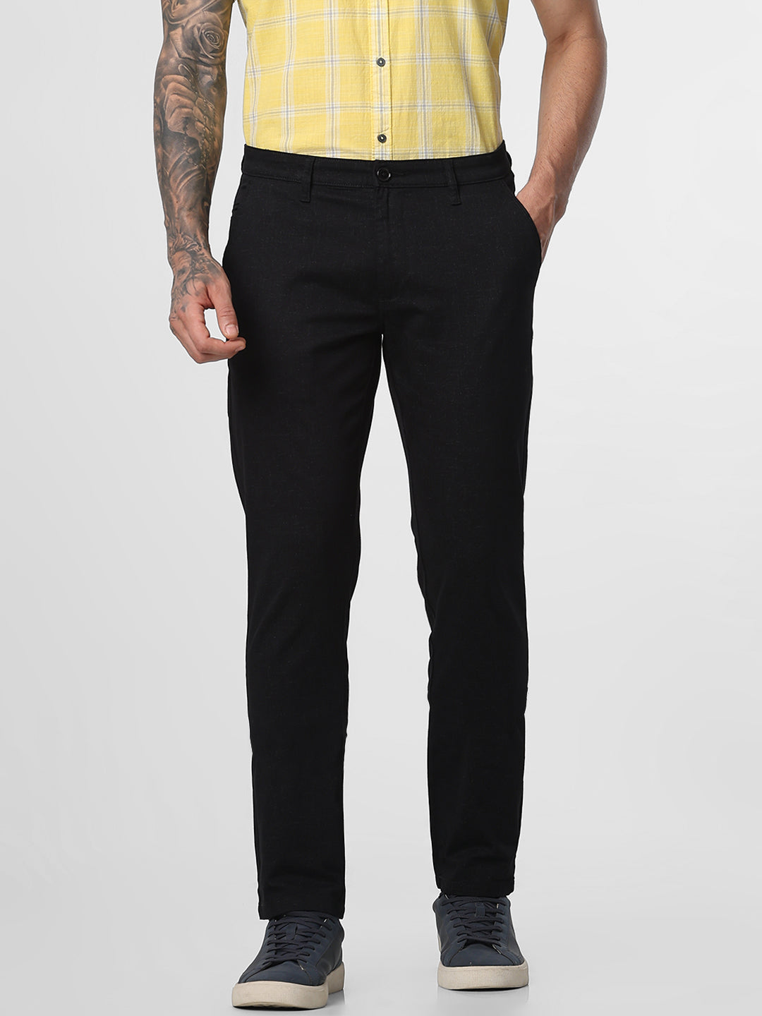 Black Printed Trouser