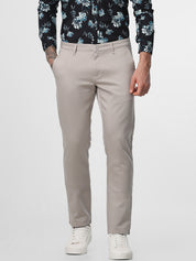 Fawn Solid Comfort Trouser