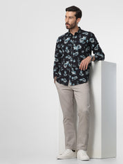 Fawn Solid Comfort Trouser