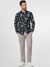 Fawn Solid Comfort Trouser