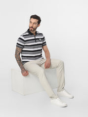 Light Cream Structured Trouser