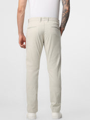 Light Cream Structured Trouser