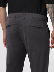 Dark Grey Structured Trouser