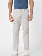 Light Grey Cargo Slim Fit Trouser