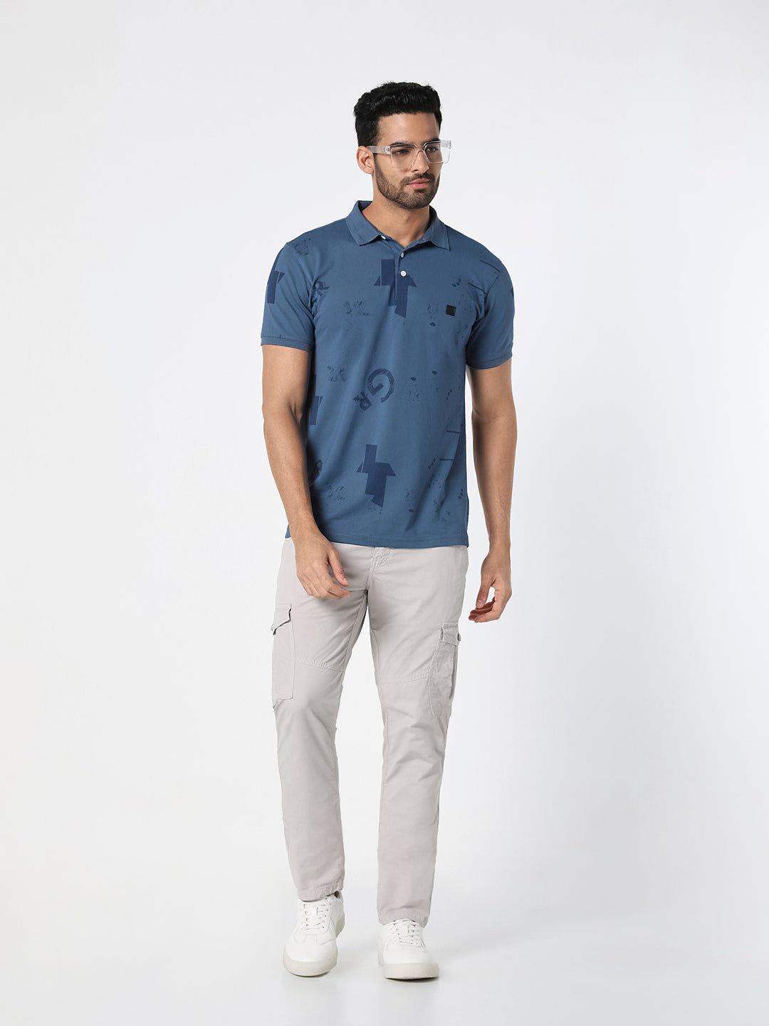 Light Grey Cargo Slim Fit Trouser