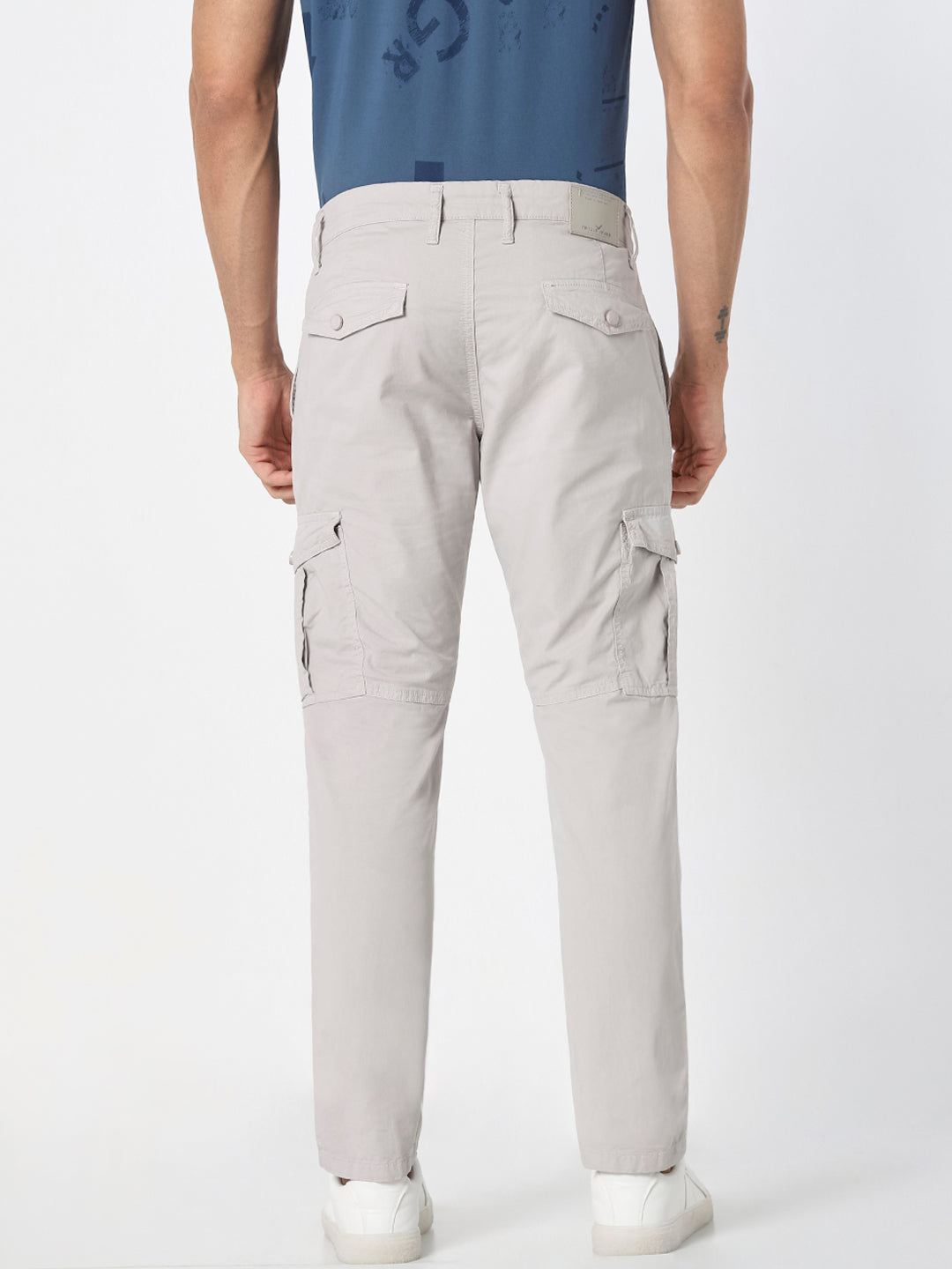 Light Grey Cargo Slim Fit Trouser