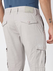 Light Grey Cargo Slim Fit Trouser