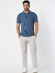 Light Grey Cargo Slim Fit Trouser