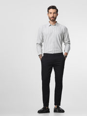 Black Printed Ankle Length Trouser