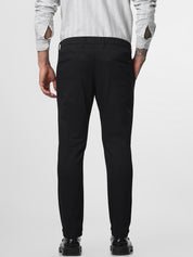 Black Printed Ankle Length Trouser
