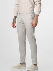 Light Grey Printed Ankle Length Trouser