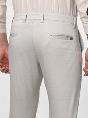 Light Grey Printed Ankle Length Trouser