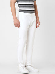 White Structured Chino