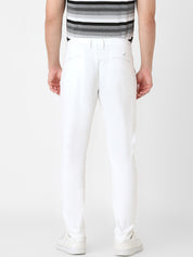 White Structured Chino