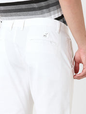 White Structured Chino