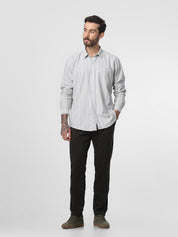 Brown Solid Slimfit Trouser