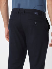 Navy Solid Slim Fit Trouser