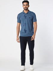 Navy Solid Slim Fit Trouser