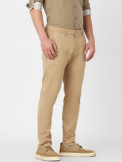 Khakhi Solid Trouser