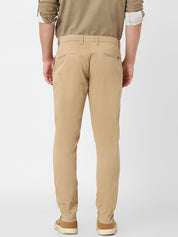 Khakhi Solid Trouser