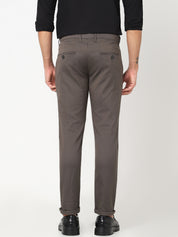 Brown Herringbone Slim Fit Trouser