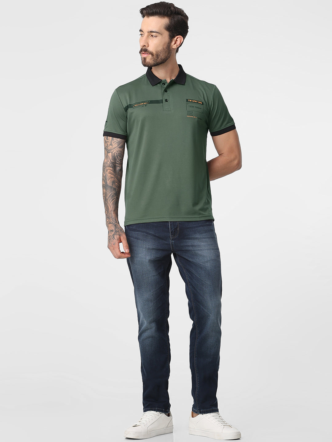 Men's Polo Printed Tshirt