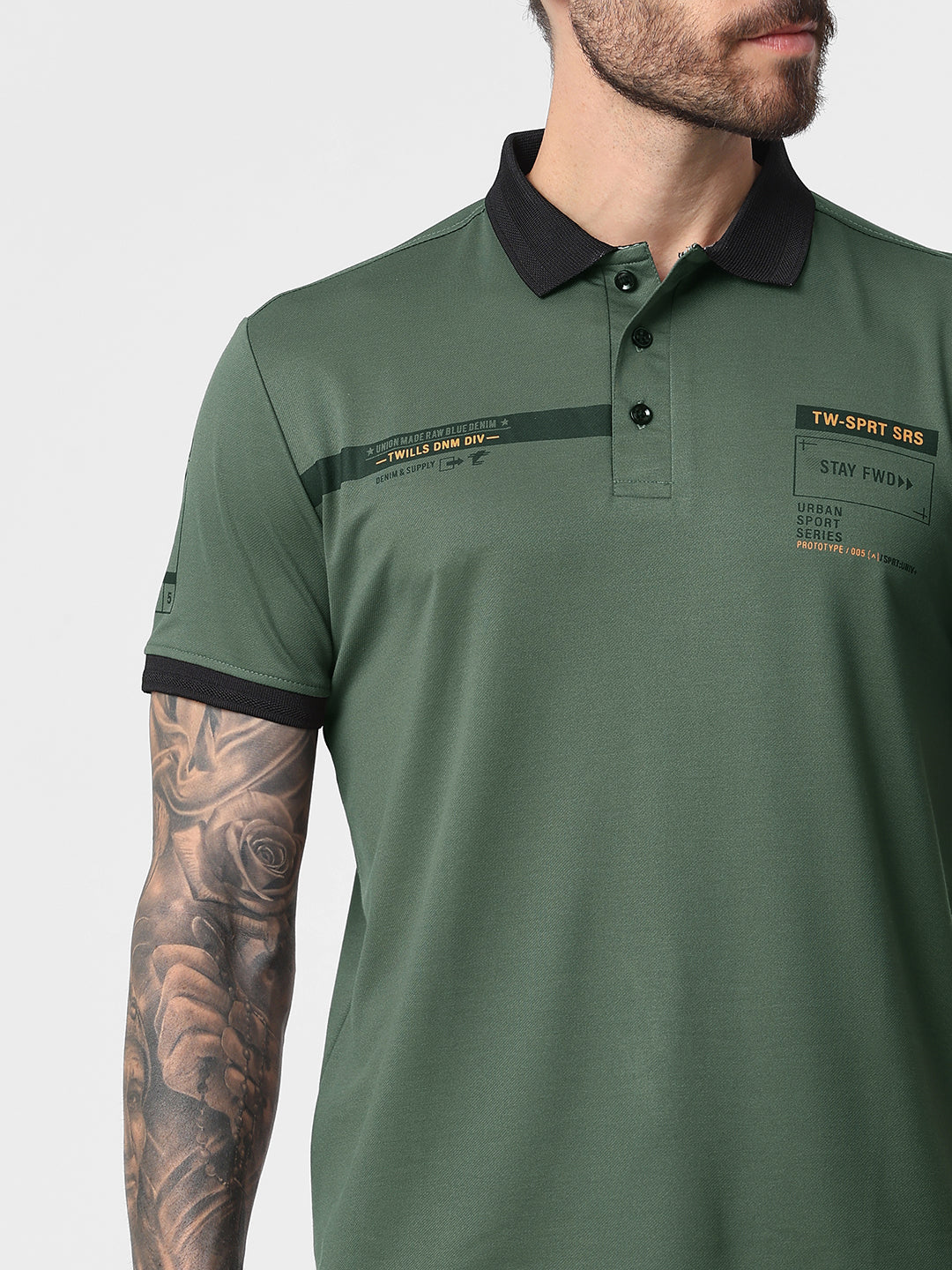 Men's Polo Printed Tshirt