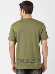 Men's Cut & Sew Round Neck Tshirt